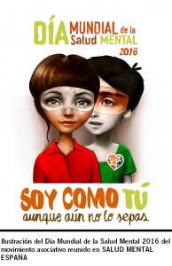 Soy como tu, aunque o lo creas; es el lema del Día Mundial de la Salud Mental