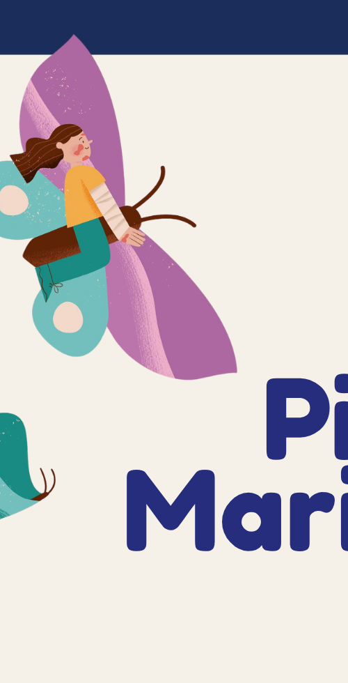 Ilustración de portada sobre piel de mariposa (Epidermólisis Bullosa): una persona convertida en mariposa, con alas moradas y turquesas, junto a otras mariposas de colores en tonos rosa, naranja y verde, sobre fondo crema. Texto "Piel de Mariposa" en azul marino y logotipo BUR-EB en la esquina inferior derecha.